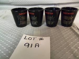 Rumple Minz shot glasses x 4...