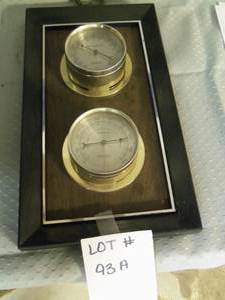 Barometer with thermostat and humid...