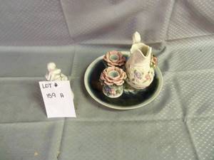 Angel Bell, mini floral teapot, ros...
