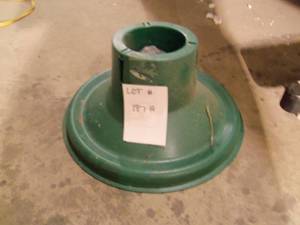 Christmas tree stand, teal silver ...