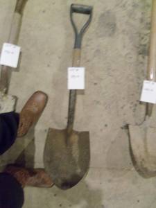 3 ft spade shovel...