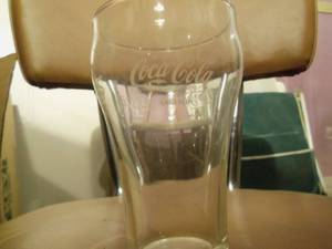 2 coca cola drinking glasses...