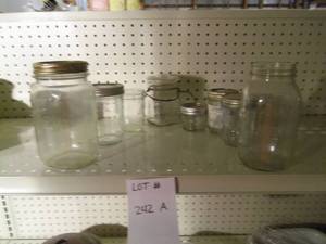 Lot of 7 Misc jars various sizes...