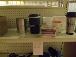 1 metal flour sifter, 1 large plast...