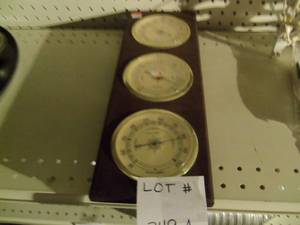Barometer with thermostat and humid...