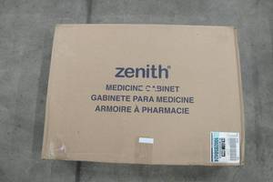 lot 4 image: 23.25 in. W x 18.63 in. H x 5.88 in. D Surface Mount Lighted Frameless Bi-View Medicine Cabinet in White