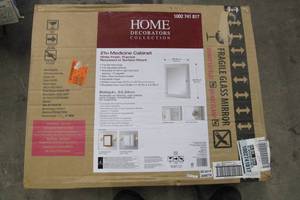lot 37 image: 20-34 in. W x 25-34 in. H Fog Free Framed Recessed or Surface-Mount Bathroom Medicine Cabinet in White