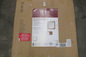 lot 38 image: 30-14 in. W x 29 in. H Fog Free Framed Surface-Mount Tri-View Bathroom Medicine Cabinet in Oak