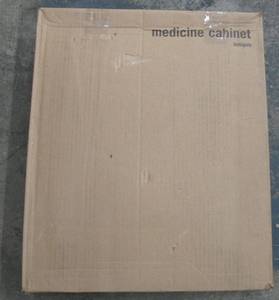 lot 62 image: 16 in. W x 20 in. H X 4 in. D Recessed or Surface Mount Frameless Beveled Bathroom Medicine Cabinet