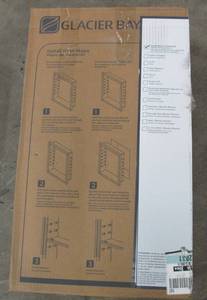 lot 74 image: 16 in. W x 25-78 in. H x 4-12 in. D Recessed or Surface Mount Frameless Beveled Bathroom Medicine Cabinet