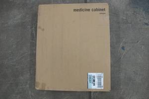 lot 77 image: 16 in. W x 20 in. H X 4 in. D Recessed or Surface Mount Frameless Beveled Bathroom Medicine Cabinet