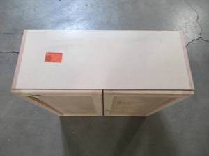 lot 110 image: Hampton Bay Assembled 30 in. x 30 in. x 12.62 in. Easthaven Wall Cabinet in Unfinished German Beech EH3030W-GB