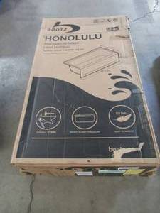 lot 124 image: Bootz Industries Honolulu 46.5 in. Left Drain Rectangular Alcove Soaking Bathtub in White 011-3379-00
