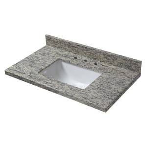 lot 320 image: Home Decorators Collection 37 in. W x 22 in. D Granite Vanity Top in Santa Cecilia. 37885