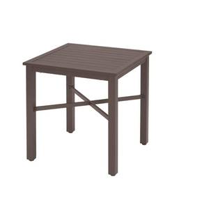 lot 417 image: Hampton Bay Mix and Match Brown Steel Outdoor Bistro Table, FTS70660A - Scratches on the top..