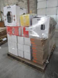lot 303 image: WHOLESALE MIXED PALLET OF MISCELLANEOUS SMALL KITCHEN APPLIANCES, UNIVERSAL CEILING FAN REMOTES AND MORE