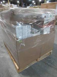 lot 307 image: WHOLESALE MIXED PALLET OF MISCELLANEOUS HVAC FILTERS AND PARTS, BUILDING MATERIALS AND MORE