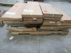 lot 308 image: WHOLESALE MIXED PALLET OF MISCELLANEOUS CABINET BASE, END PANELS AND MORE