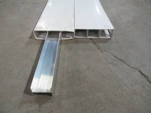 lot 151 image: Weatherables Pembroke 8 ft. White Vinyl Privacy Fence Top and Bottom Rails PWPR-T&G11.3-6X8