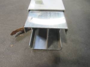lot 158 image: Weatherables 5 in. x 5 in. x 9 ft. Vinyl Fence Gate End Post - Not Routed - LWPT-GEND-5X108