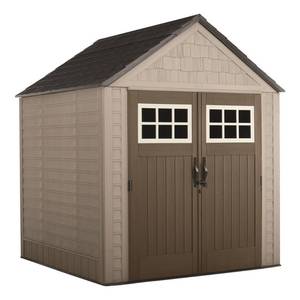 lot 425 image: Rubbermaid Big Max 7 ft. x 7 ft. Storage Shed, 332 Cu. Ft. Capacity, 2038779