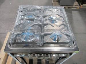 lot 205 image: Magic Chef 24 in. 2.7 cu. ft. Gas Range with Convection in Stainless Steel MCSRG24S