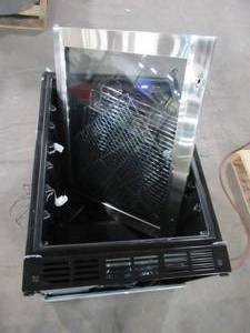 lot 206 image: Magic Chef Beverage 23.4 in. 154 (12 oz.) Can Cooler, Stainless Steel HMBC58ST