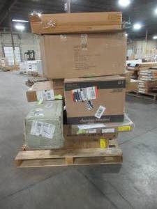 lot 216 image: WHOLESALE MIXED PALLET OF BED AND BATH FURNITURE AND HOME DECOR
