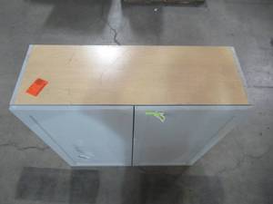 lot 218 image: Hampton Bay Designer Series Melvern Assembled 36x36x12 in. Wall Kitchen Cabinet in Heron Gray W3636-MLGR