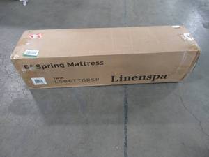 lot 219 image: Linenspa 6 in. Twin Innerspring Mattress LS06TTGRSP
