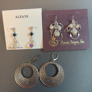 Three Different Pair Earrings