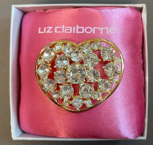 Liz Claiborne Heart Pin