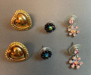 Three Different Pair Earrings