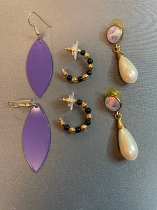Three Different Pair Earrings