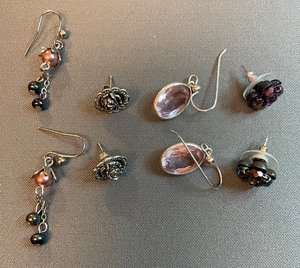 Four Different Pair Fashion Earrings