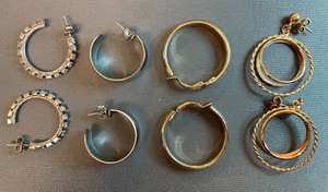 Four Different Pair Fashion Earrings