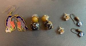 Four Different Pair Fashion Earrings