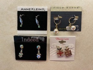 Four Different Pair Fashion Earrings