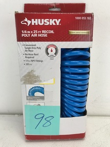 lot 10 image: Husky 14 IN x 25 FT Recoil Air Hose