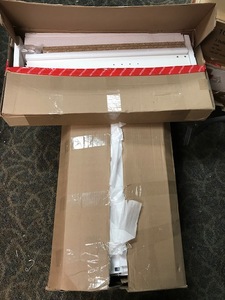 lot 22 image: Mystery White Wood Furniture (Lot of 2)