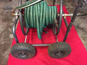 lot 82 image: Rolling Garden Hose Cart