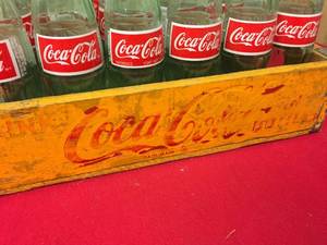 lot 96 image: Vintage Coca-Cola Crate and Bottles