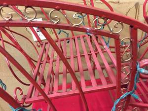 lot 105 image: Ornate Metal Sled Decoration