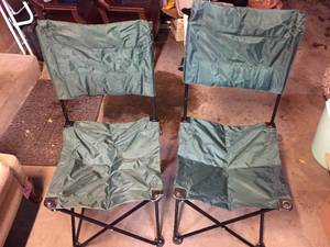 lot 112 image: Two Folding Camp Chairs with Storage Bags