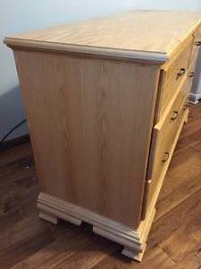 lot 120 image: Six Drawer Oak Dresser