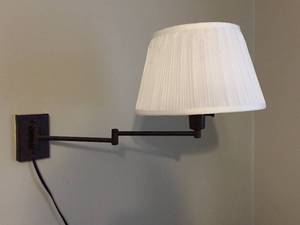 lot 126 image: Two Matching Wall Mount Lamps