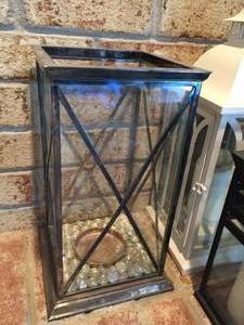 lot 207 image: Large Lot of Metal and Glass Candle HoldersLanterns