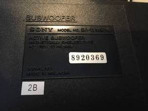 lot 209 image: Sony Subwoofer