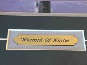 lot 210 image: Warmth Of Winter Framed Art