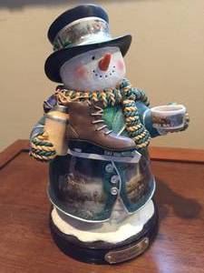 lot 226 image: Three CollectibleTerry Redlin Snowman Figurines